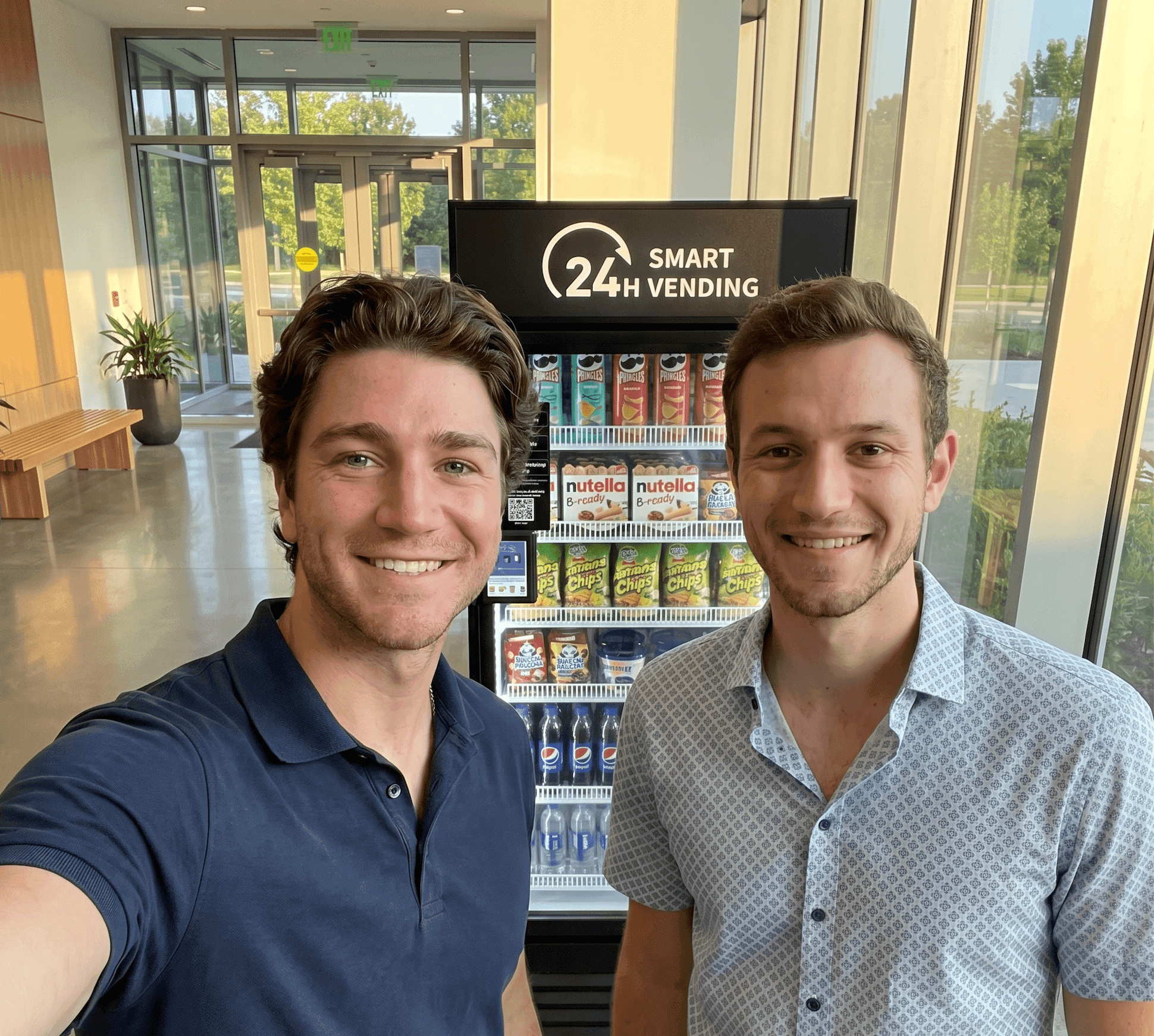 Seb and Alex, founders of SmartStack Vending